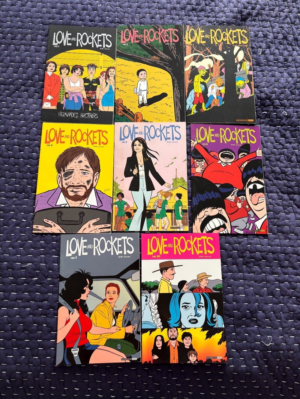 Love and Rockets Comic Lot Vol 2 #1-7 10 Hernandez Brothers Fantagraphics 2001